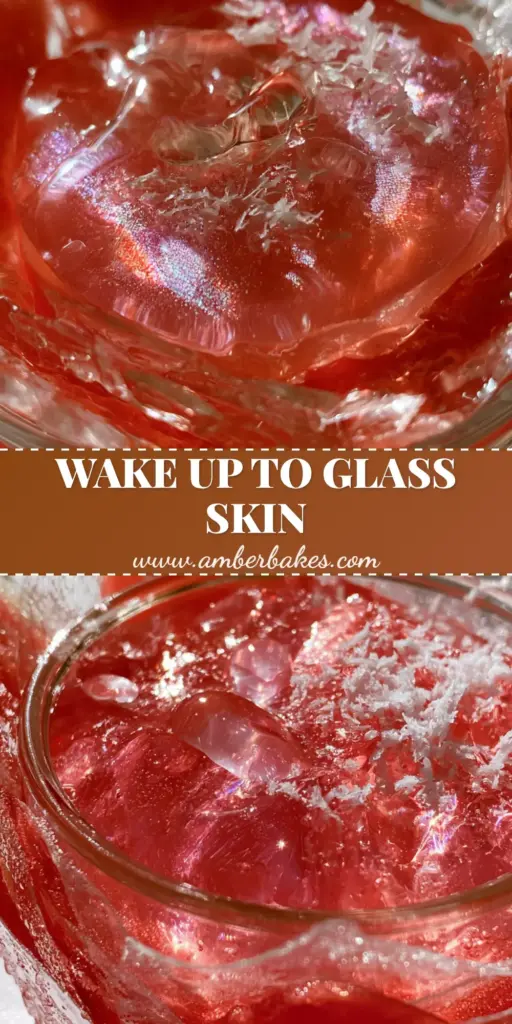 A stunning glass jar of Watermelon Glow Sleeping Mask edible jelly, topped with AHA-style serum droplets and sugar crystals on white linen.
