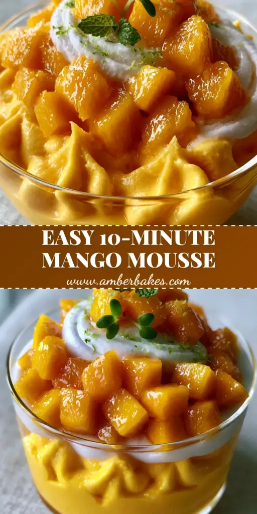 A vibrant glass bowl of mango mousse with coconut cream swirl and lime zest garnish. (recipes for ripe mangoes)