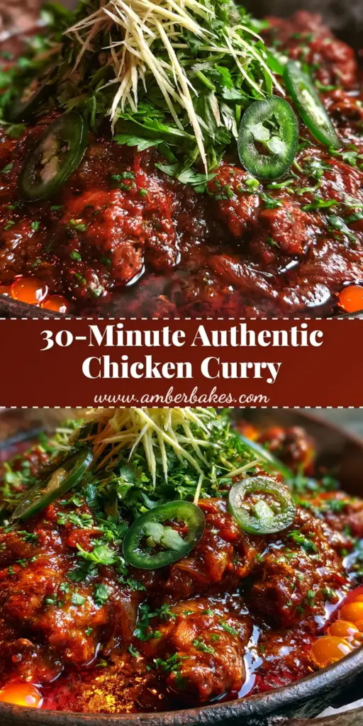 Pakistani Foods: The Ultimate Authentic Karahi Chicken Recipe 4 A rustic dark iron Karahi filled with authentic Pakistani chicken curry, topped with ginger julienne and green chilies. (Pakistani foods)